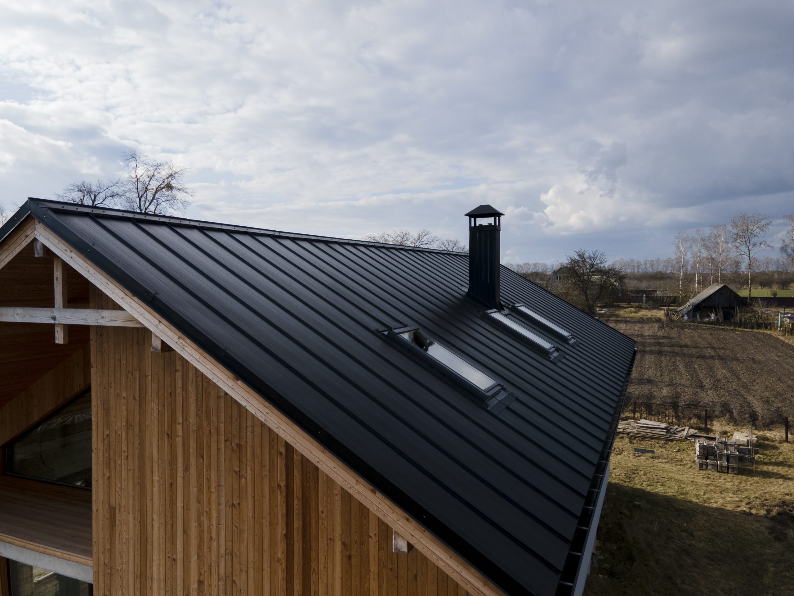 high-angle-beautiful-roof-wooden-house